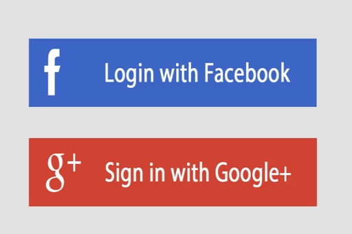 android google signin and facebook login button look completely different -  Stack Overflow